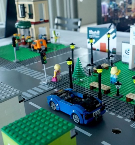 Martel demonstrates Orchestra Cities capabilities with a Lego model Martel demonstrates Orchestra Cities capabilities with a Lego model